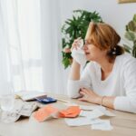sad woman crying having money debt