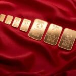 assorted weight gold colored gold plated bars