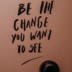 hand lettering using black ink